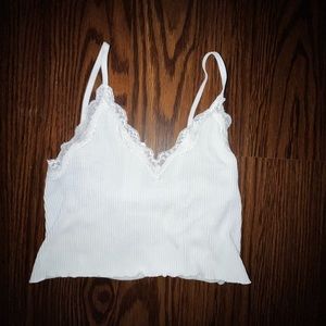 cute white lacey forever 21 tank!